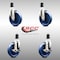 Service Caster 5 Inch 316SS Solid Poly Swivel 1-5/8 Inch Expanding Stem Caster Brake SCC, 2PK SCC-SS316EX20S514-SPUS-2-TLB-2-158 - alternate 6